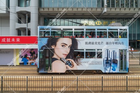 Hong Kong Tramway traveling through Central, No.2