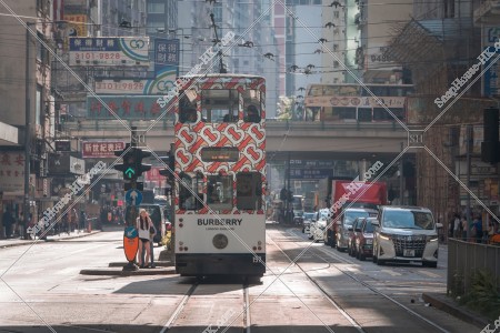 Hong Kong Tramway traveling through Causeway Bay, No.5