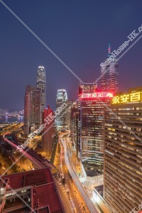 Night view of Central with Victoria Harbour, No.3
