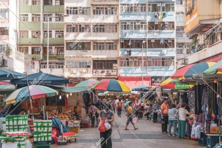 View of Kam Wa Street Wet Market at Shau Kei Wan, No.1