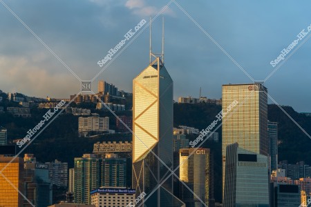 Morning view of the high-rise buildings at Central, No.5