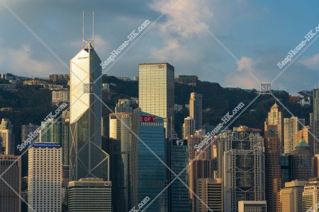 Morning view of the high-rise buildings at Central, No.8