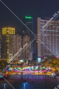 Night view of Causeway Bay and Victoria Park, Mid-Autumn Festival, No.2
