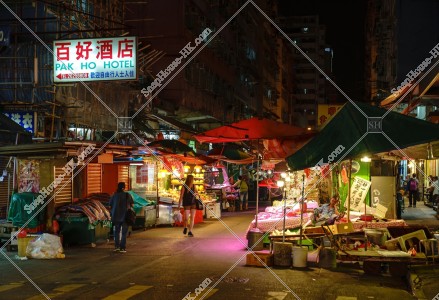 Street Markets at night in Mong Kokg, No.1