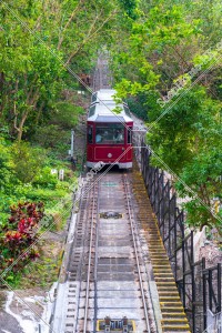 The Peak Tram driving to The Peak, No.2