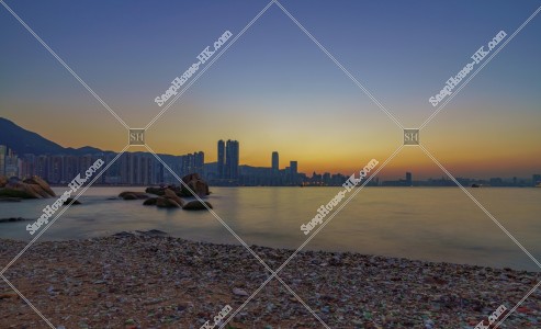 Evening view of Victoria Harbour from Sam Ka Tsuen, No.5
