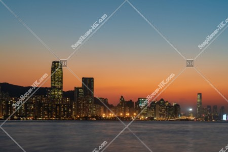 Evening view of Victoria Harbour, No.2