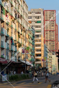 Street view of Hong Kong Public Housing at Ngau Tau Kok ,No.2