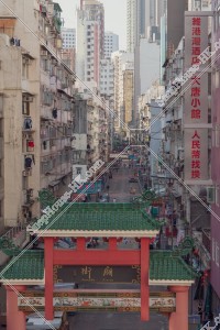 View of Temple Street in the morning, Jordan, No.9