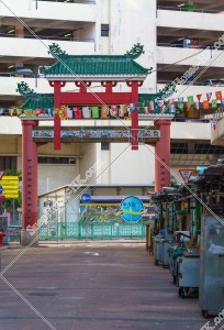 The gate of Temple Street in the morning, Jordan, No.5