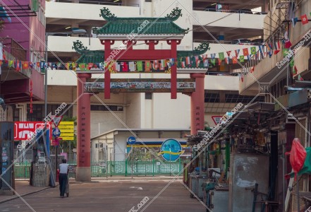 The gate of Temple Street in the morning, Jordan, No.6