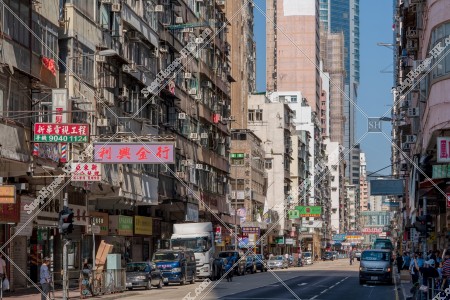 Street view of Shanghai Street at Mong Kok, No.1