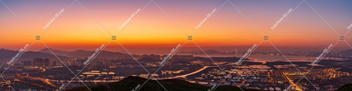 Panoramatic view of rural area at Yuen Long, No.2