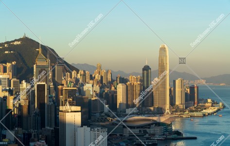 View of high-rise buildings at Central to Wan Chai, No.2