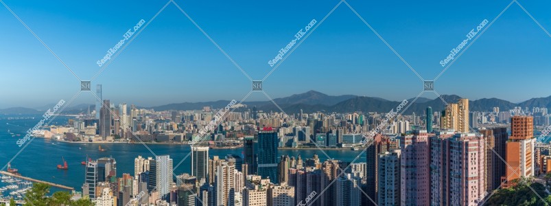 Panoramatic view of Kowloon Peninsula