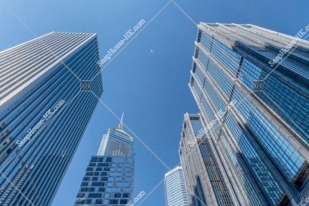 View of high-rise buildings at Wan Chai