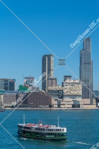 View of Tsim Sha Tsui and a Star Ferry, No.1