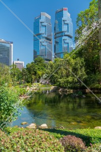 View of Hong Kong Park and Lippo Center, No.1