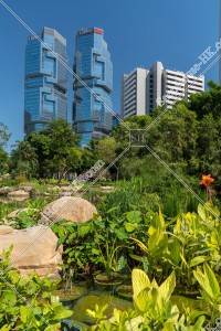 View of Hong Kong Park and Lippo Center, No.2