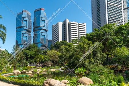 View of Hong Kong Park and Lippo Center, No.4