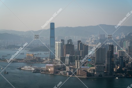 View of Kowloon Peninsula(West Kowloon, Tsim Sha Tsui)