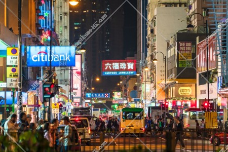 Street view of Tsuen Wan at night, No.6