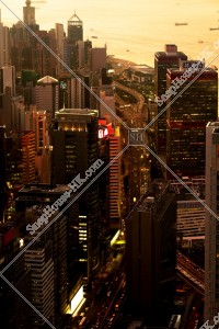 Landscape of Sheung Wan in the evening, No.2