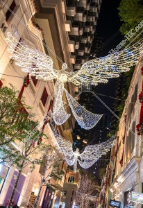 Christmas lights at Lee Tung Avenue, Wan Chai, No.2