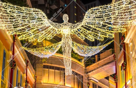 Christmas lights at Lee Tung Avenue, Wan Chai, No.7