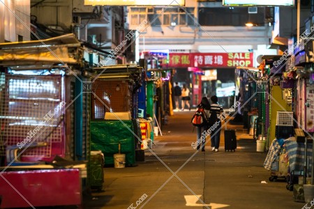 Street Markets at night in Wan Chai, No.1