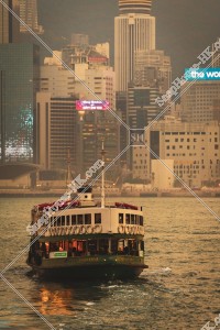 Star Ferry at sunset time, No.4
