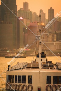 Star Ferry at sunset time, No.5