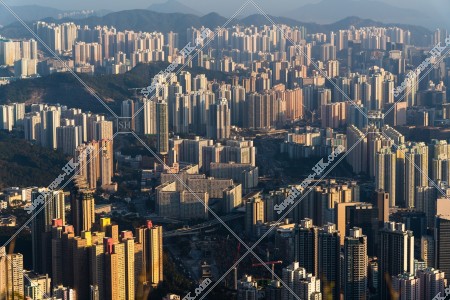 Cityscape of Kowloon East in the evening, No.1