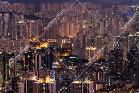 Cityscape of Kowloon East at night, No.5