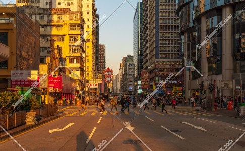 Townscape of Mong Kok in the evening, No.19