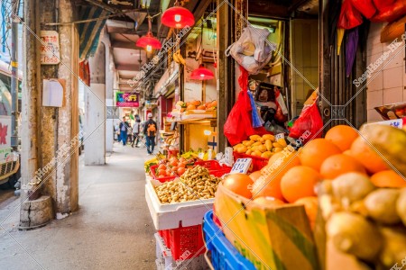 Daily scenery of the old building in Yue Man Square at Kwun Tong, No.17