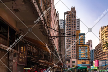 View of the old building in Yue Man Square at Kwun Tong, No.6