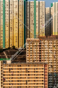 Public Housing apartments at Kowloon East in sunset time, No.5