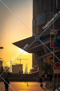 West Kowloon Station with sunset, No.1