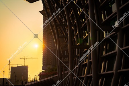 West Kowloon Station with sunset, No.4