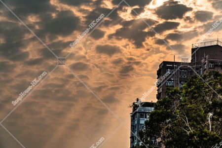 Sunset and clouds, No.2