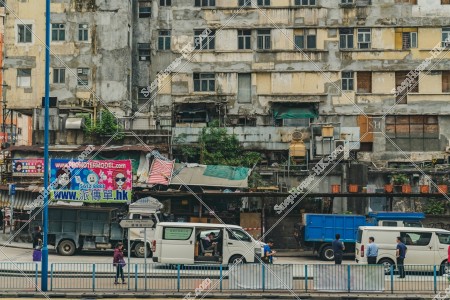 View of the old building in Yue Man Square at Kwun Tong, No.8