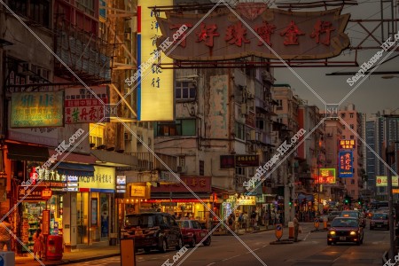 Nostalgic Street Building Landscape By Genre