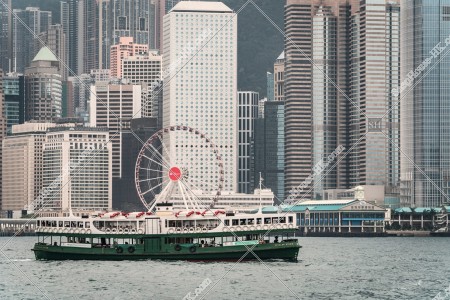 View of  the high-rise buildings of Central and Star Ferry, No.23