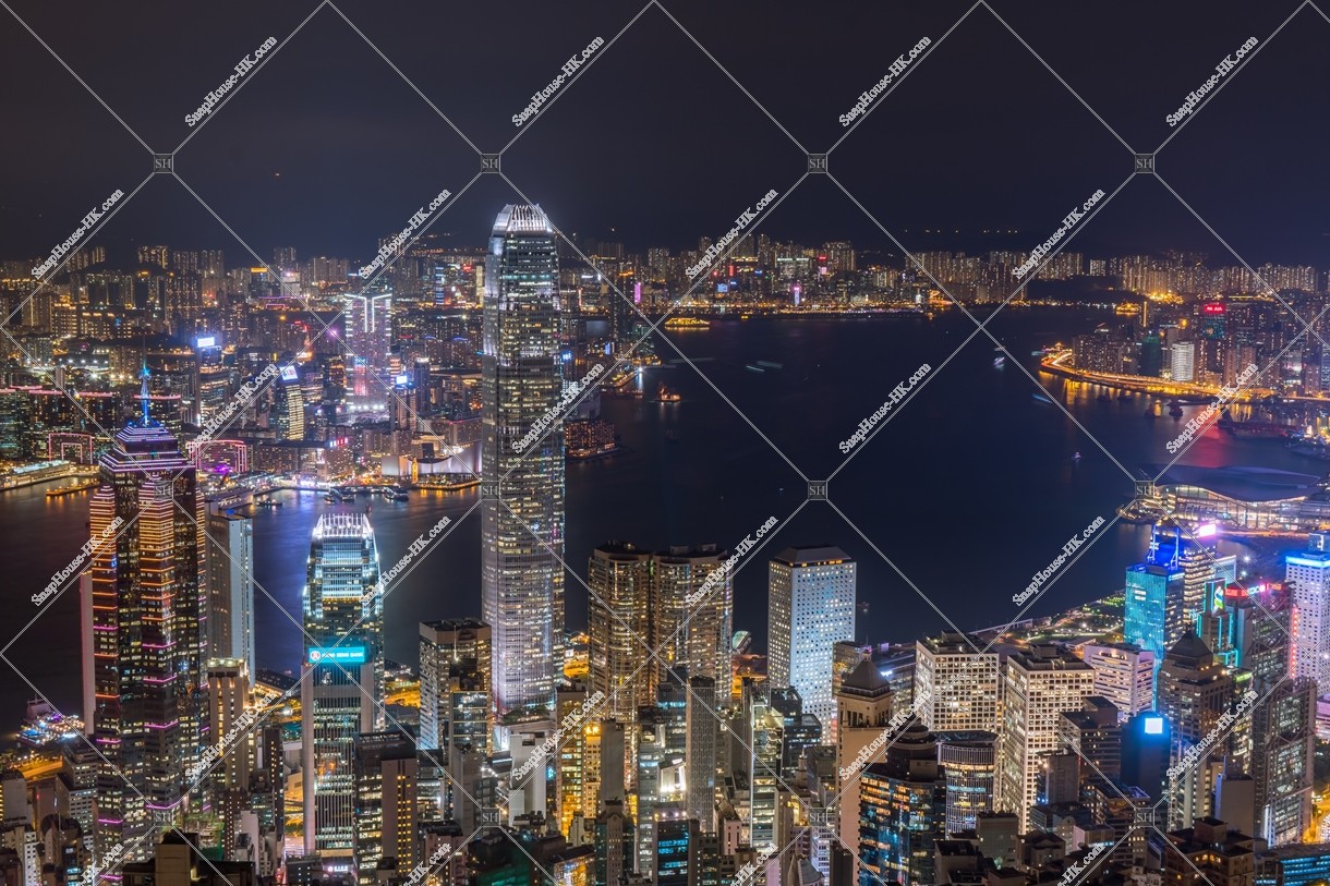 在山頂看到的香港城市夜景 其之七