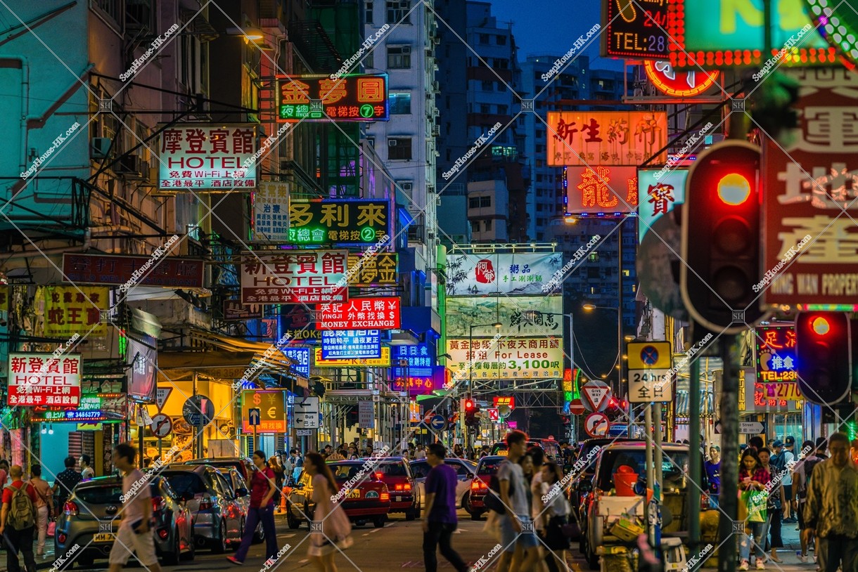 旺角招牌夜景其之二- 地域別| 香港照片素材就是SnapHouse HK ～香港照片素材庫～