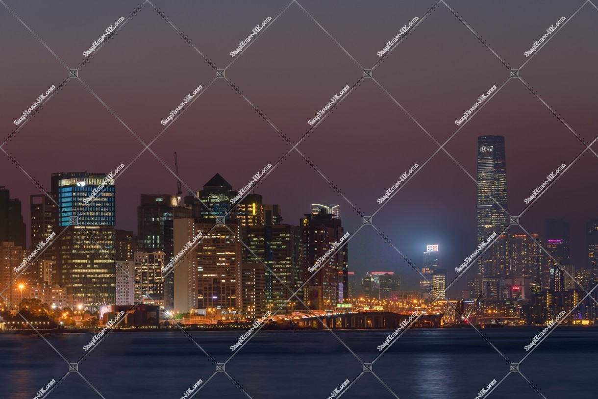 香港島和九龍的夜景 其之一