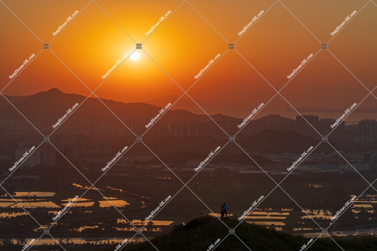 雞公嶺和元朗的郊區黃昏景色 其之三