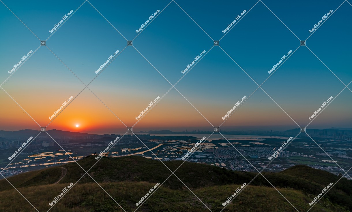 雞公嶺和元朗的郊區黃昏景色 其之四