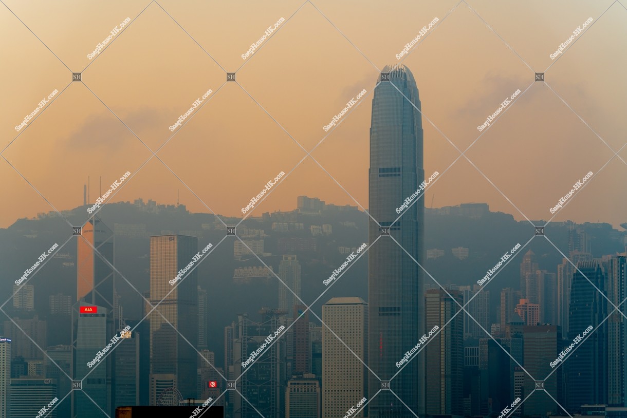 早上的中環的高樓大廈群 其之二